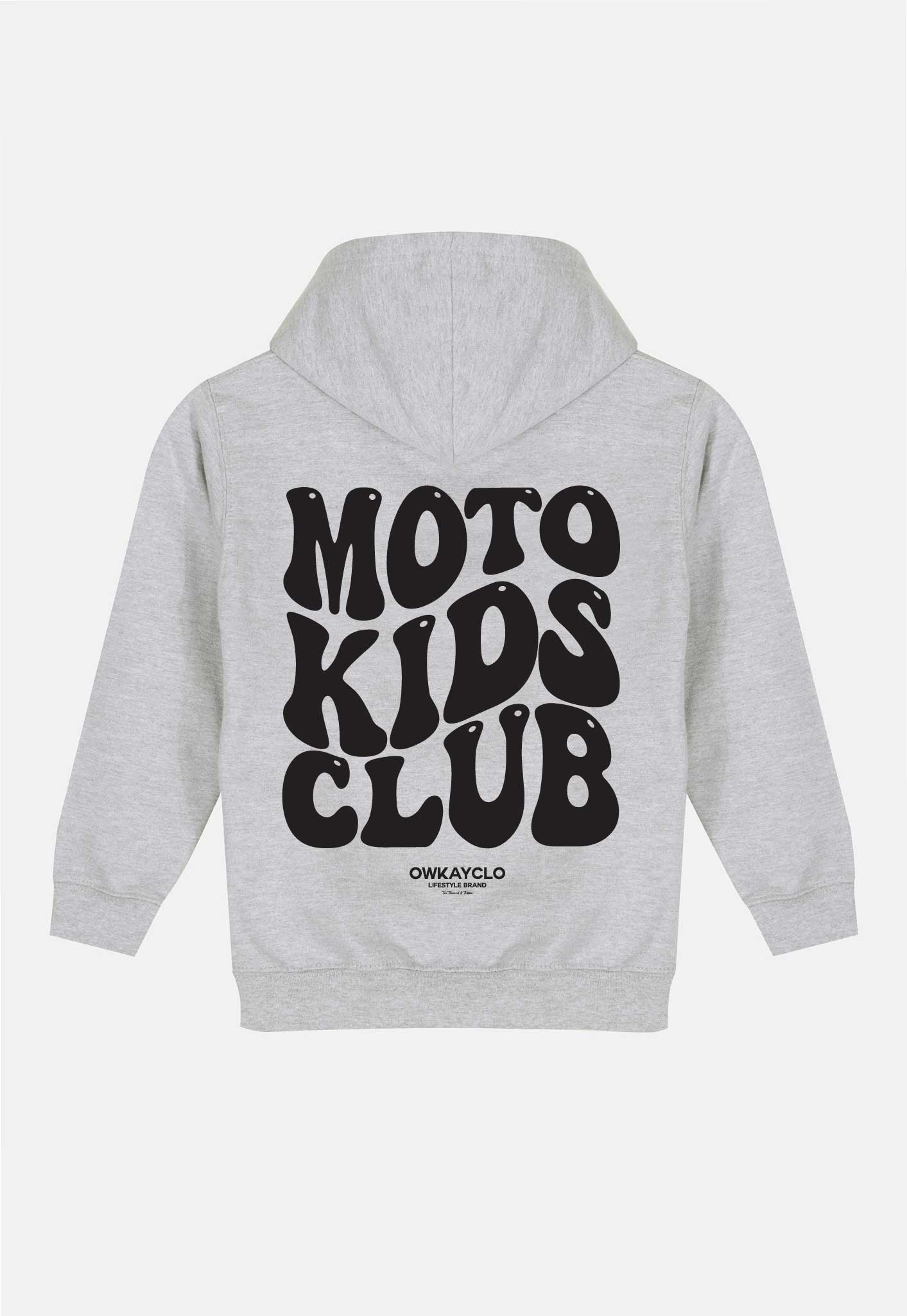KIDS HOODIE MOTO KIDS CLUB - GREY