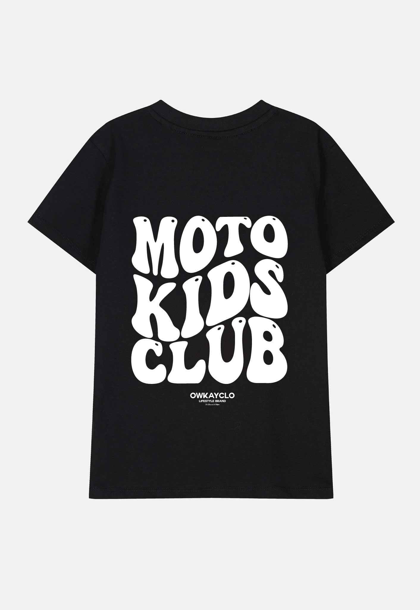 KIDS T-SHIRT MOTO KIDS CLUB - BLACK