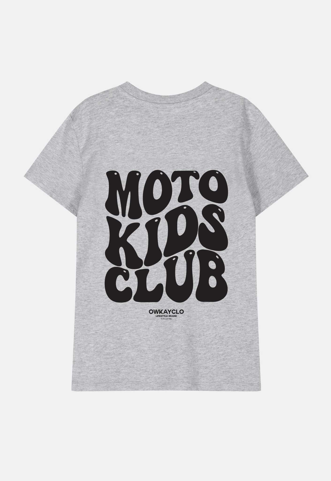 KIDS T-SHIRT MOTO KIDS CLUB - GREY