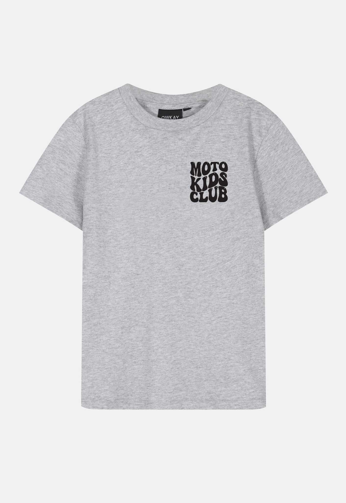 KIDS T-SHIRT MOTO KIDS CLUB - GREY
