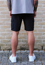 Load image into Gallery viewer, CARGO SHORTS - BLACK