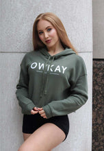 Load image into Gallery viewer, CROPPED HOODIE - KHAKI