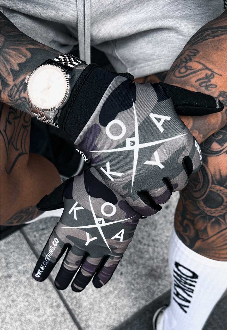 GLOVES - GREEN CAMO