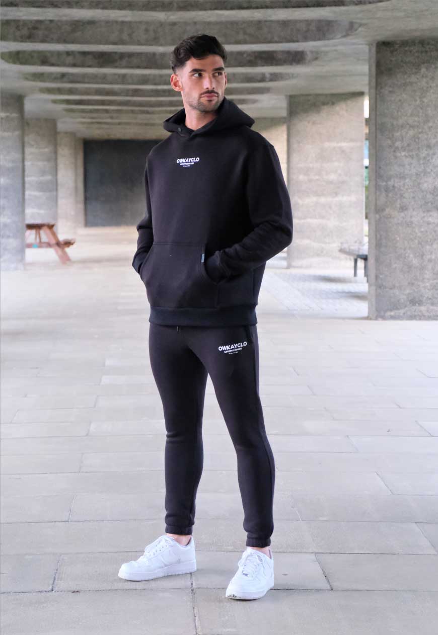 HOODIE BRAND - BLACK