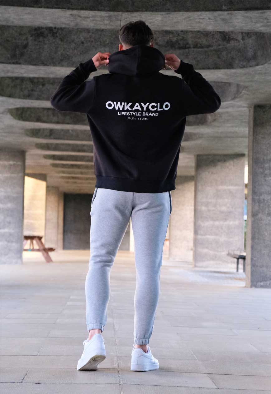 HOODIE BRAND - BLACK