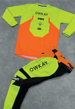 Load image into Gallery viewer, MOTO PANTS - FLO YELLOW & ORANGE (PRE-ORDER)