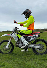 Load image into Gallery viewer, MOTO JERSEY - FLO YELLOW & ORANGE (PRE-ORDER)
