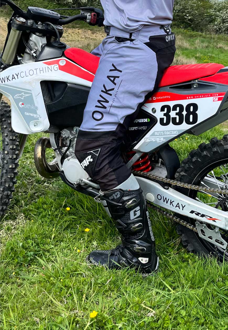 MOTO PANTS - GREY (IN STOCK)