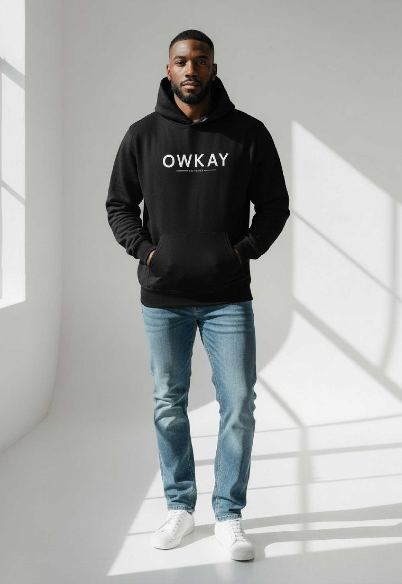 RELAXED HOODIE ORIGINAL - BLACK