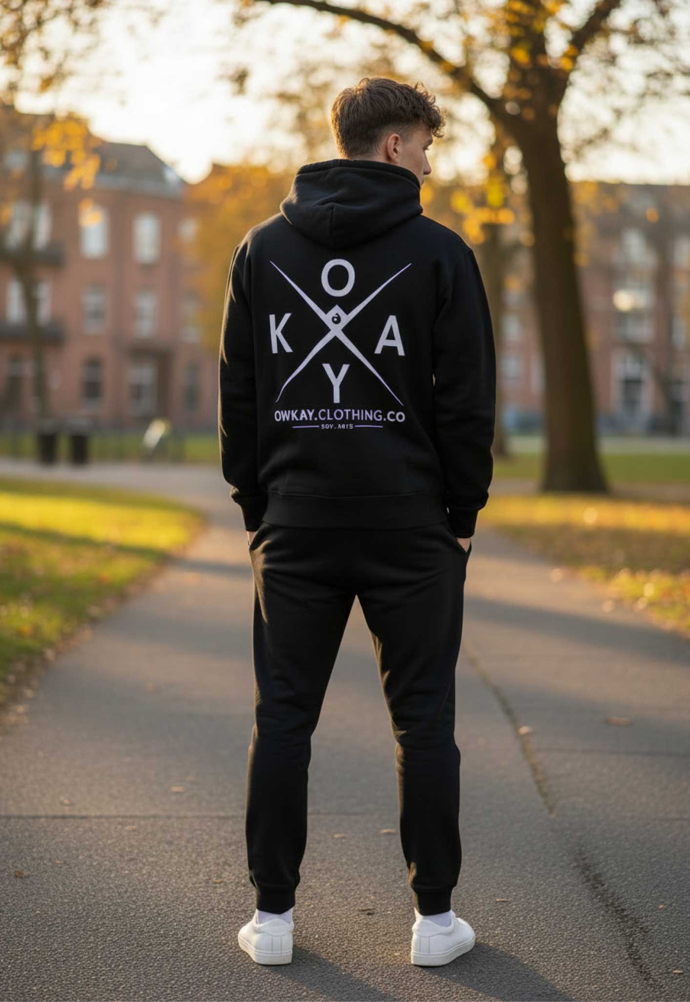 HOODIE OWKAYCLOTHINGCO - BLACK