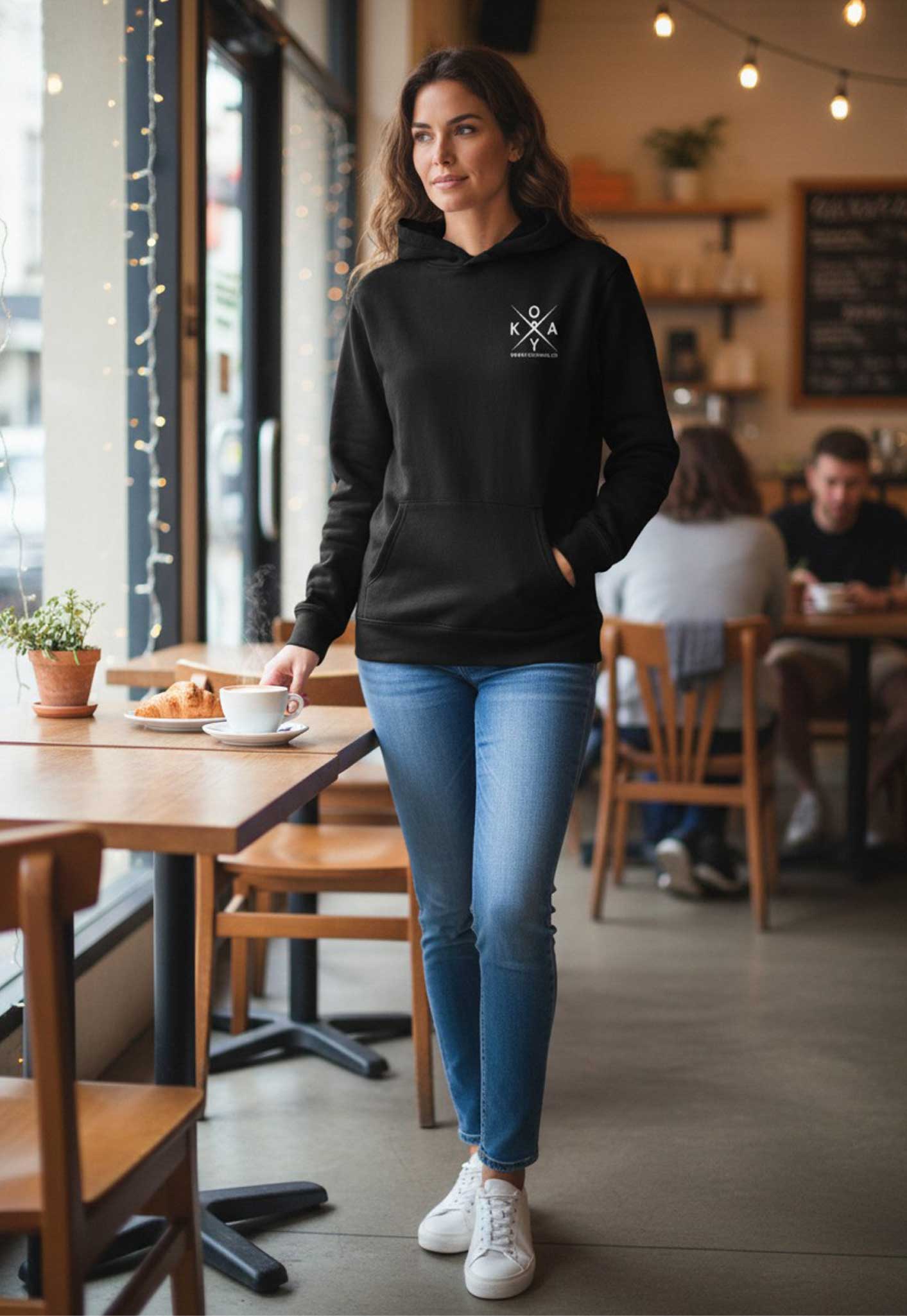 HOODIE OWKAYCLOTHINGCO - BLACK