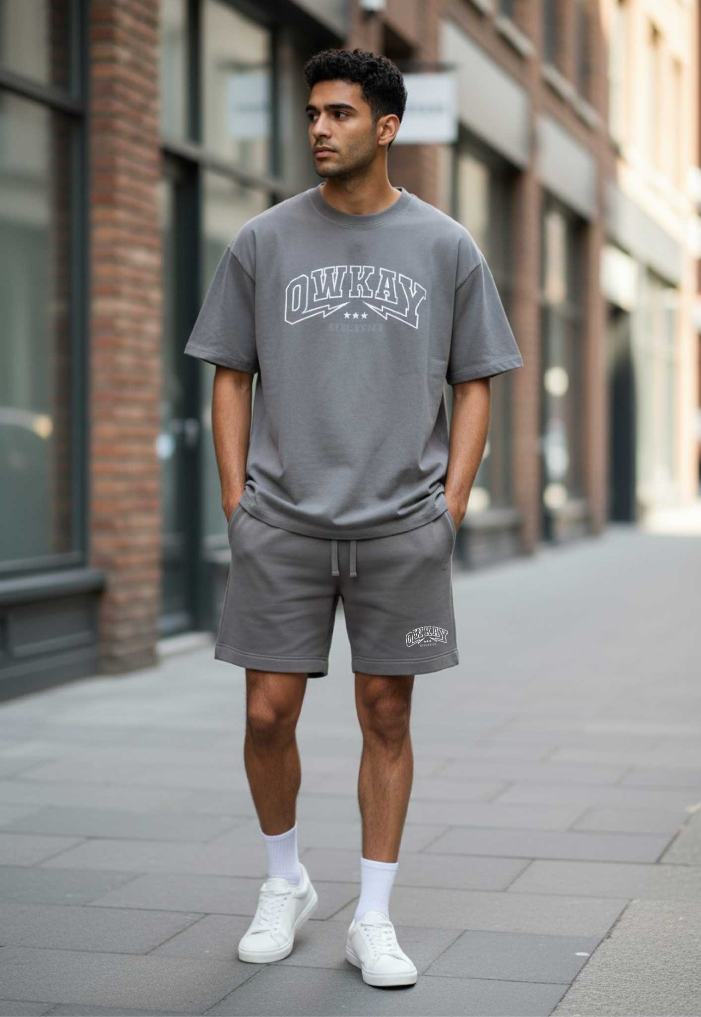 SWEATSHORTS VAULT - FADED GREY