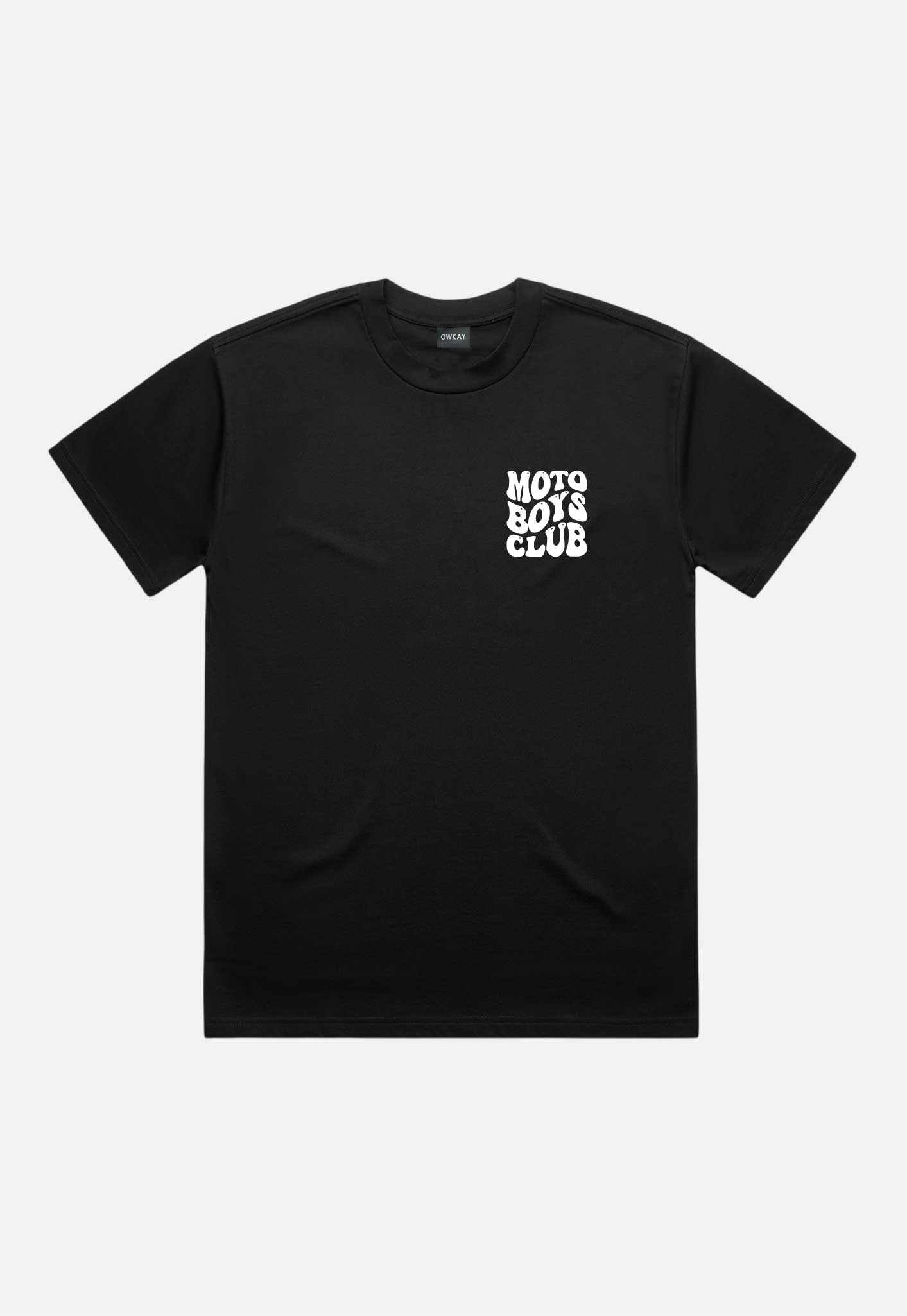 T-SHIRT MOTO BOYS CLUB - BLACK