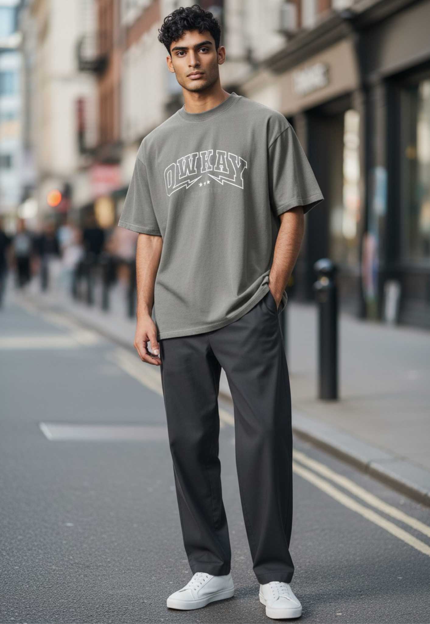 RELAXED T-SHIRT VAULT - FADED GREY