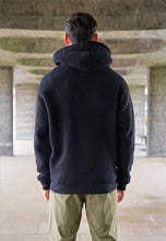 Load image into Gallery viewer, SHERPA FLEECE HOODIE - BLACK