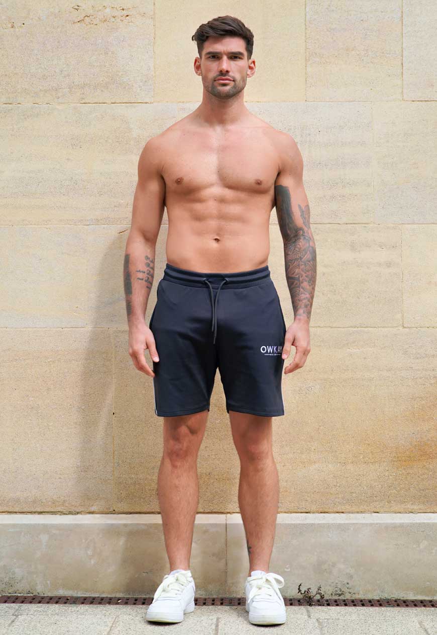 SWEATSHORTS POLY - BLACK