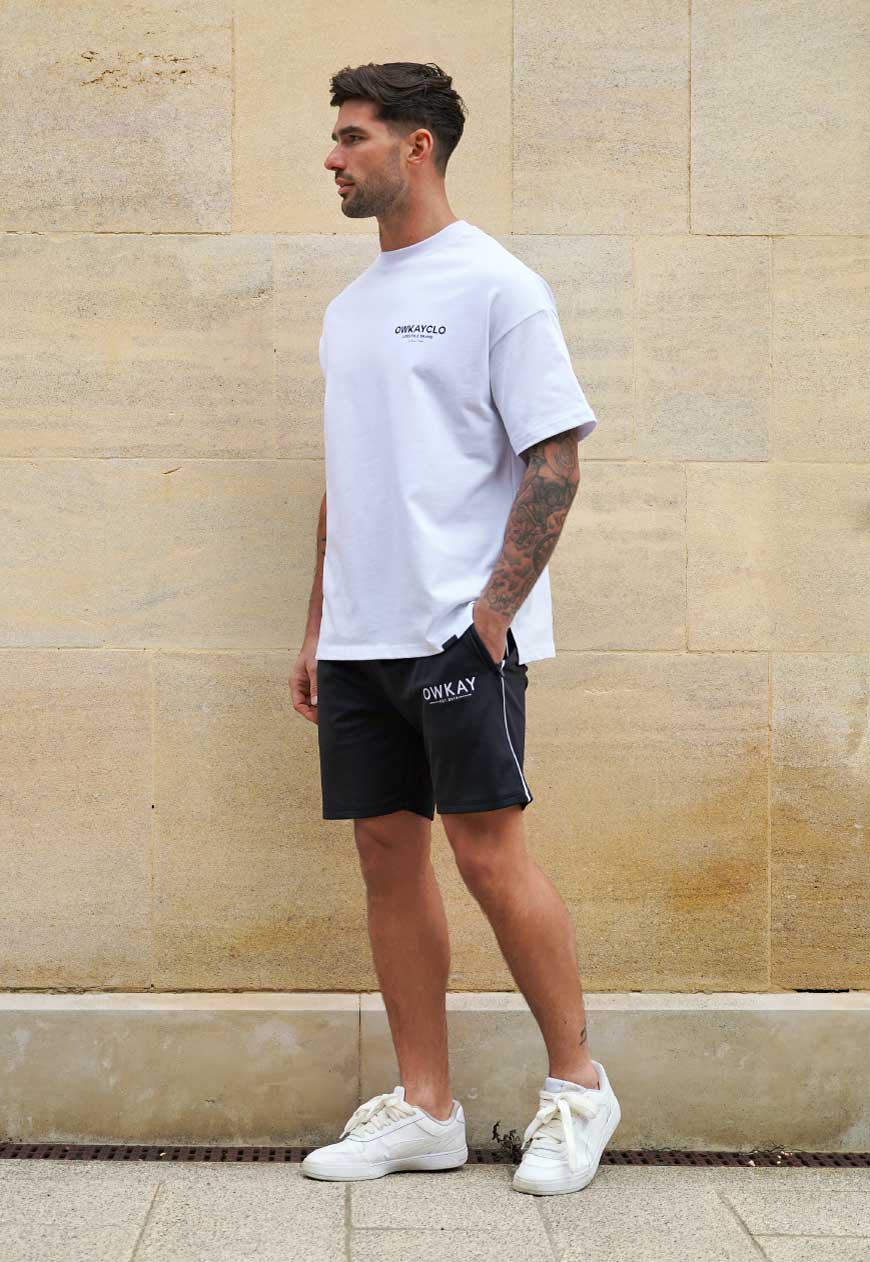SWEATSHORTS POLY - BLACK