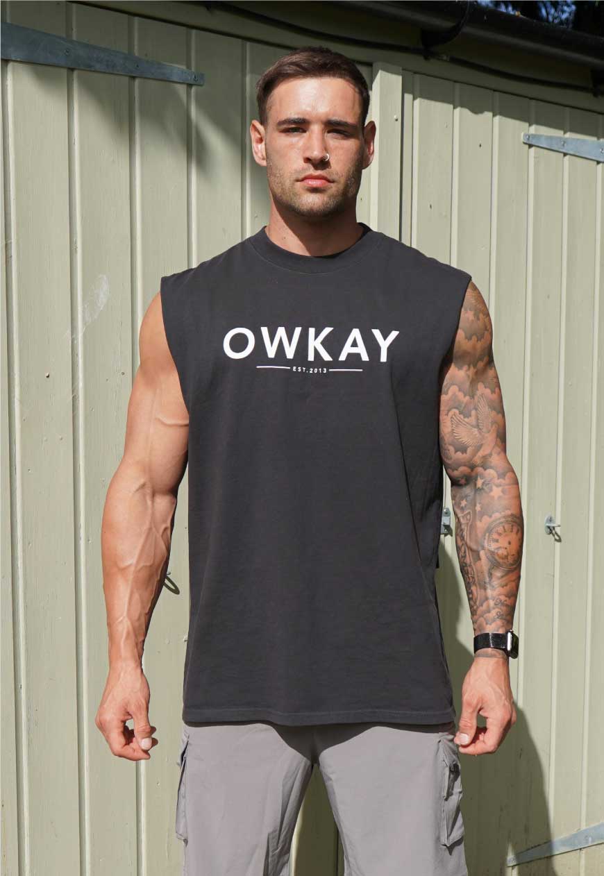 RELAXED TANK ORIGINAL - FADED BLACK