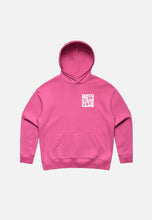 Load image into Gallery viewer, WOMENS RELAXED HOODIE MOTO GIRLS CLUB - PINK