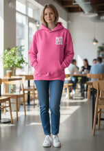 Load image into Gallery viewer, WOMENS RELAXED HOODIE MOTO GIRLS CLUB - PINK
