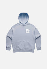 Load image into Gallery viewer, WOMENS RELAXED HOODIE MOTO MOMS CLUB - POWDER