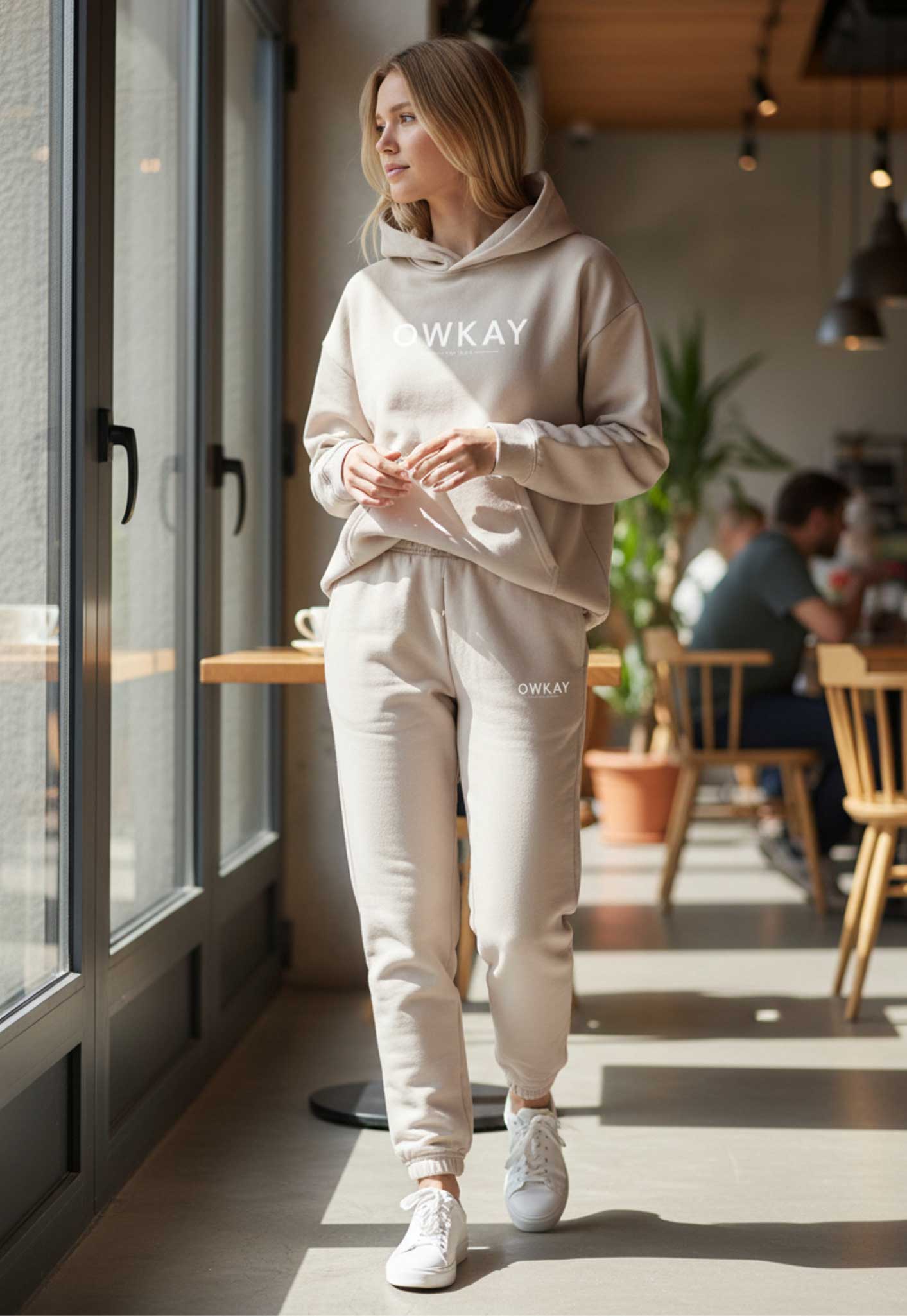 WOMENS HOODIE ORIGINAL - BONE