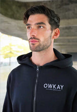 Load image into Gallery viewer, ZIP UP HOODIE - BLACK