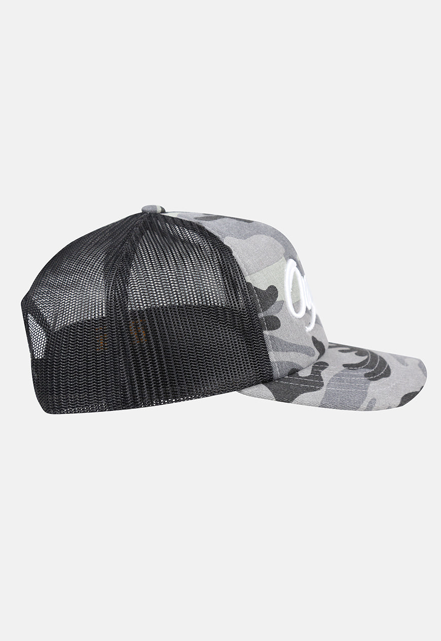 TRUCKER HAT CAMO GREY