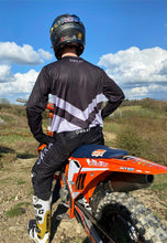 Load image into Gallery viewer, MOTO JERSEY - BLACK & GREY (PRE-ORDER)