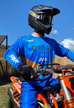 Load image into Gallery viewer, MOTO JERSEY - BLUE & BLACK (PRE-ORDER)