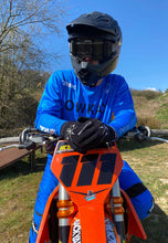 Load image into Gallery viewer, MOTO PANTS - BLUE & BLACK (PRE-ORDER)