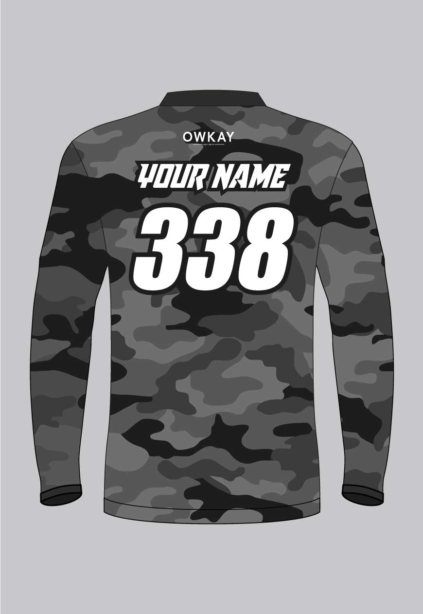MOTO JERSEY - GREY CAMO (PRE-ORDER)