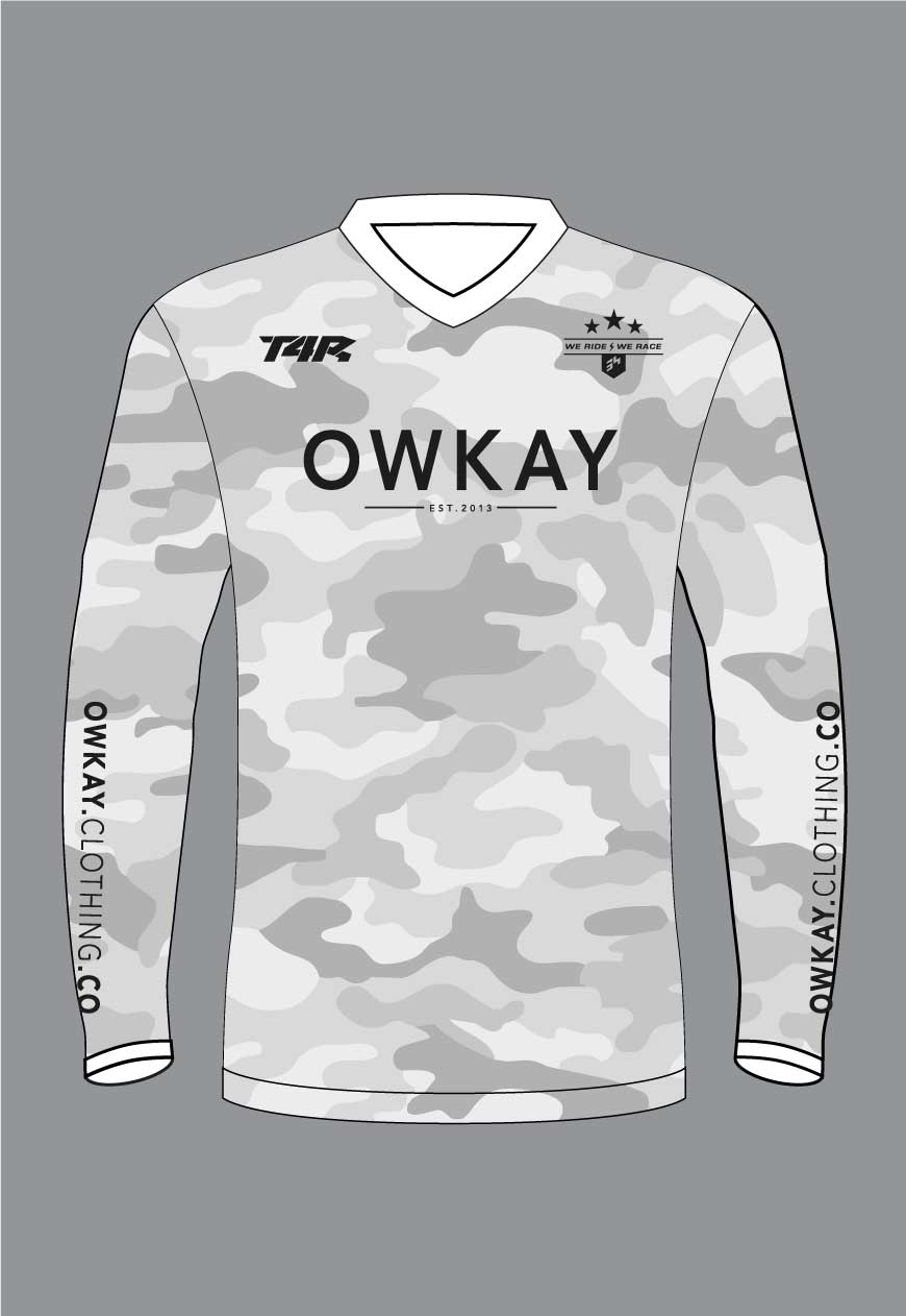 MOTO JERSEY - SNOW CAMO (PRE-ORDER)