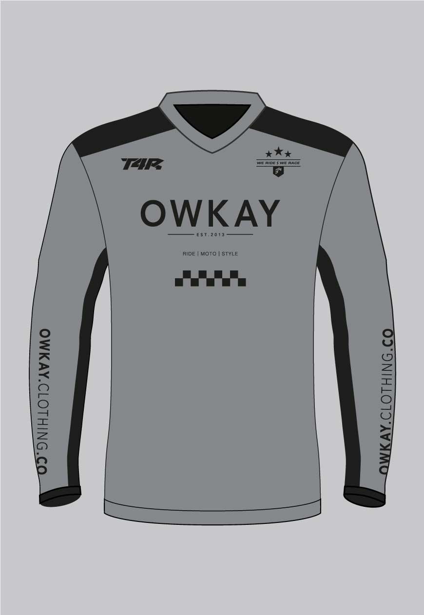 MOTO JERSEY - GREY (PRE-ORDER)