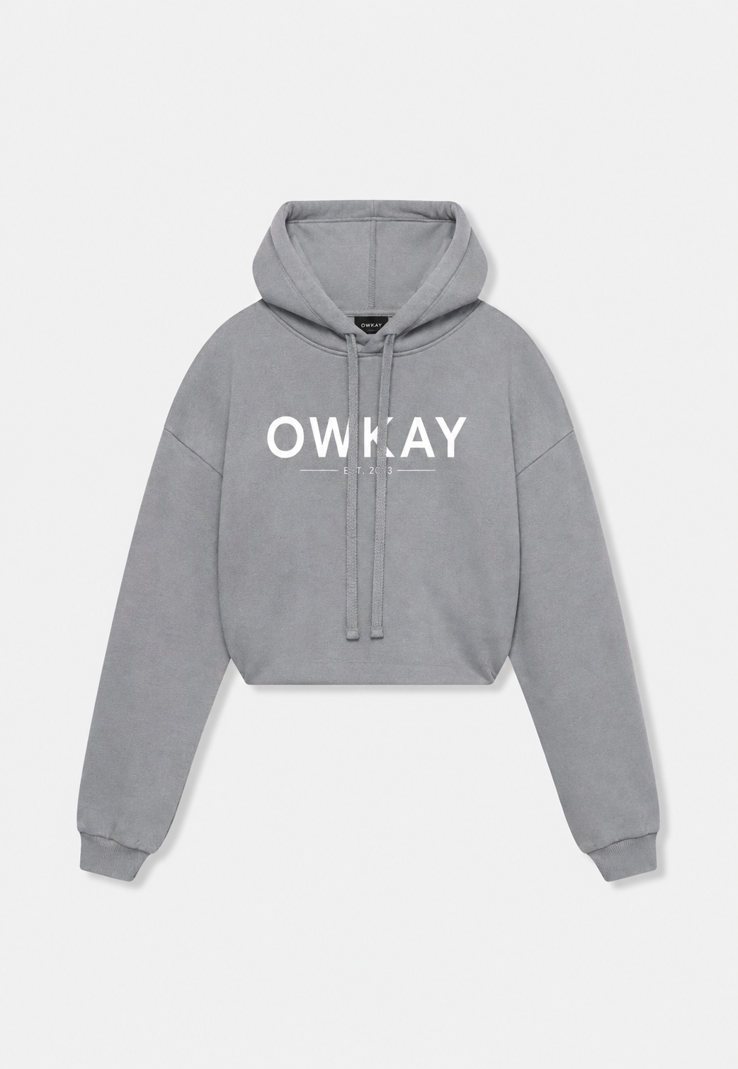 CROPPED HOODIE - STORM