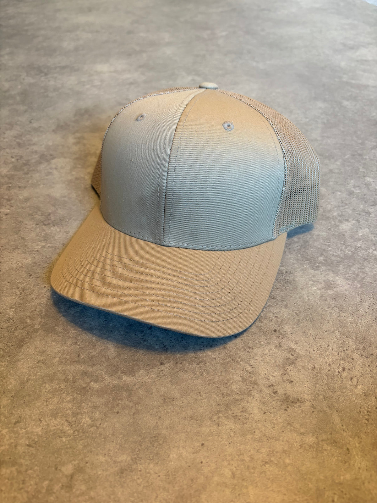SAMPLE 66- TRUCKER HAT STAINED
