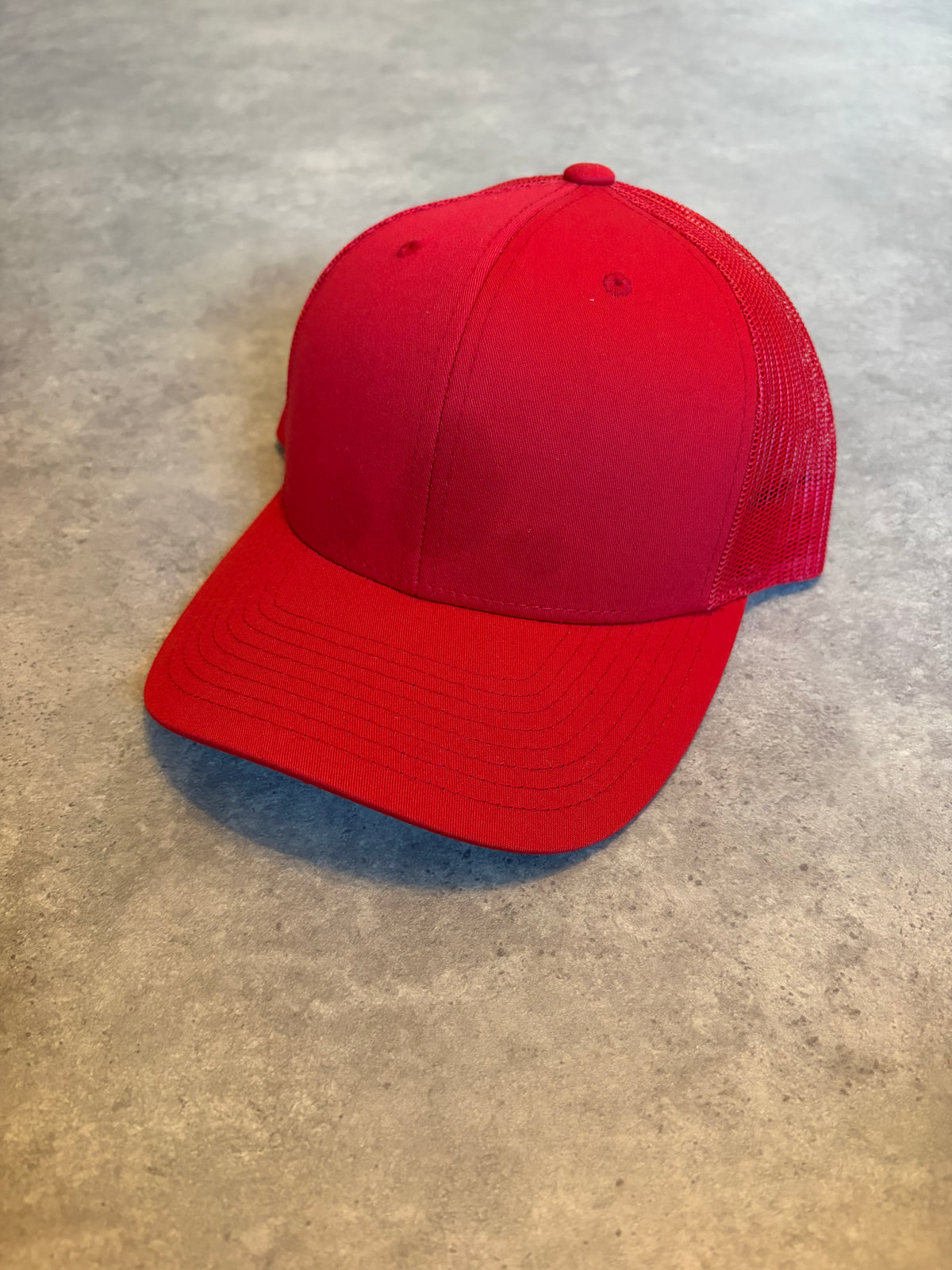 SAMPLE 65- TRUCKER HAT STAINED