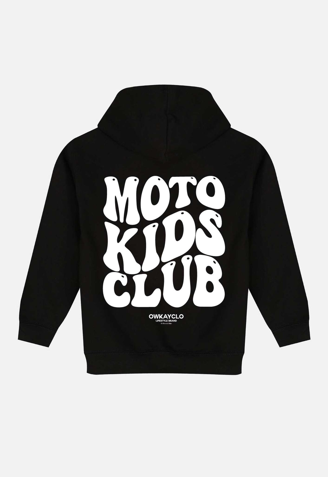 KIDS HOODIE MOTO KIDS CLUB - BLACK