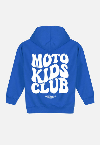 KIDS HOODIE MOTO KIDS CLUB - BLUE