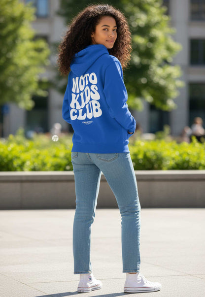 KIDS HOODIE MOTO KIDS CLUB - BLUE