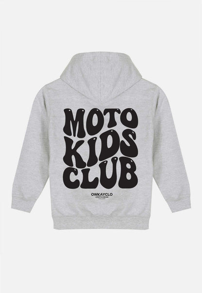 KIDS HOODIE MOTO KIDS CLUB - GREY