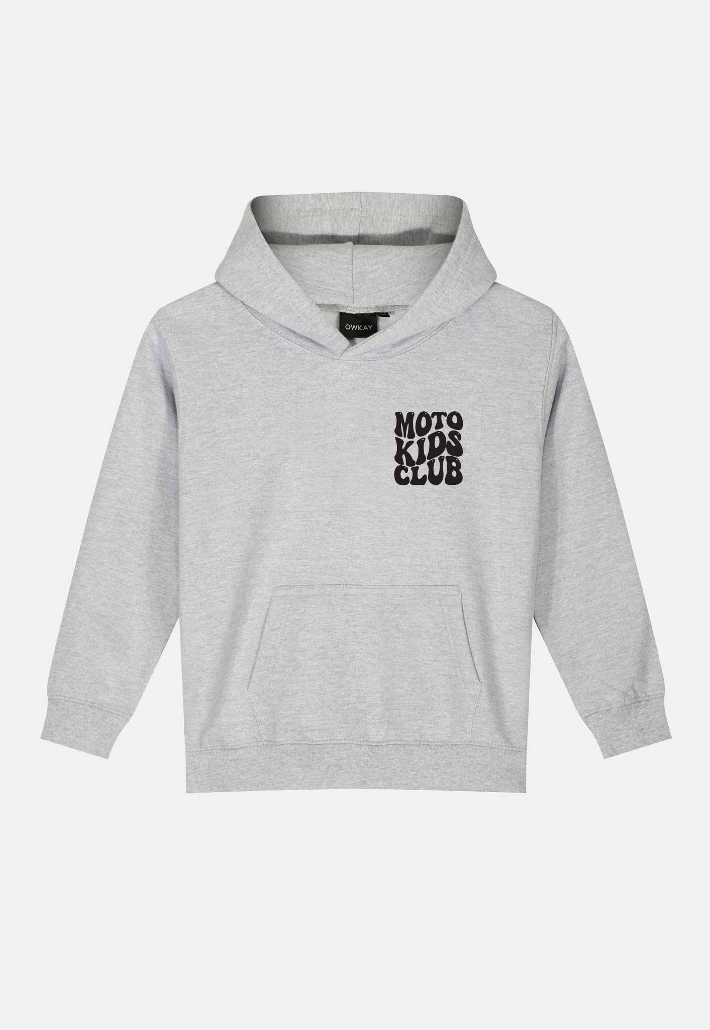 KIDS HOODIE MOTO KIDS CLUB - GREY
