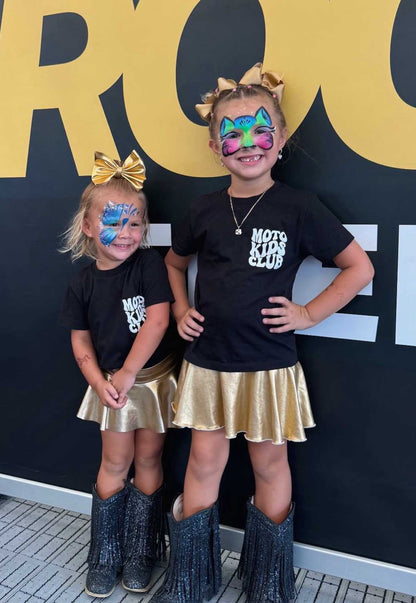 KIDS T-SHIRT MOTO KIDS CLUB - BLACK