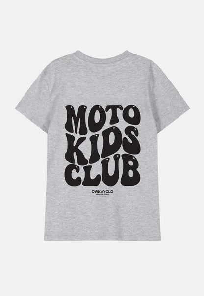 KIDS T-SHIRT MOTO KIDS CLUB - GREY