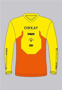 MOTO JERSEY - FLO YELLOW & ORANGE (PRE-ORDER)