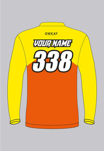 MOTO JERSEY - FLO YELLOW & ORANGE (PRE-ORDER)