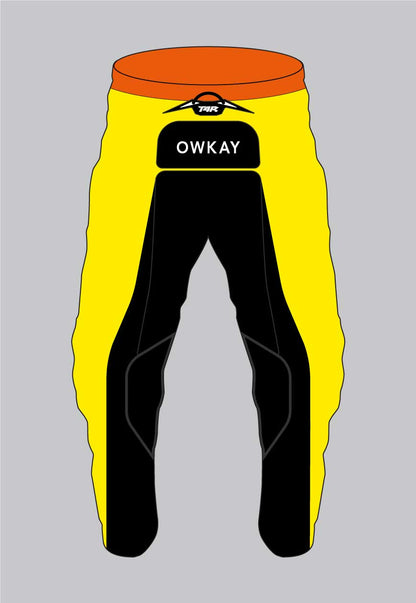 MOTO PANTS - FLO YELLOW & ORANGE (PRE-ORDER)