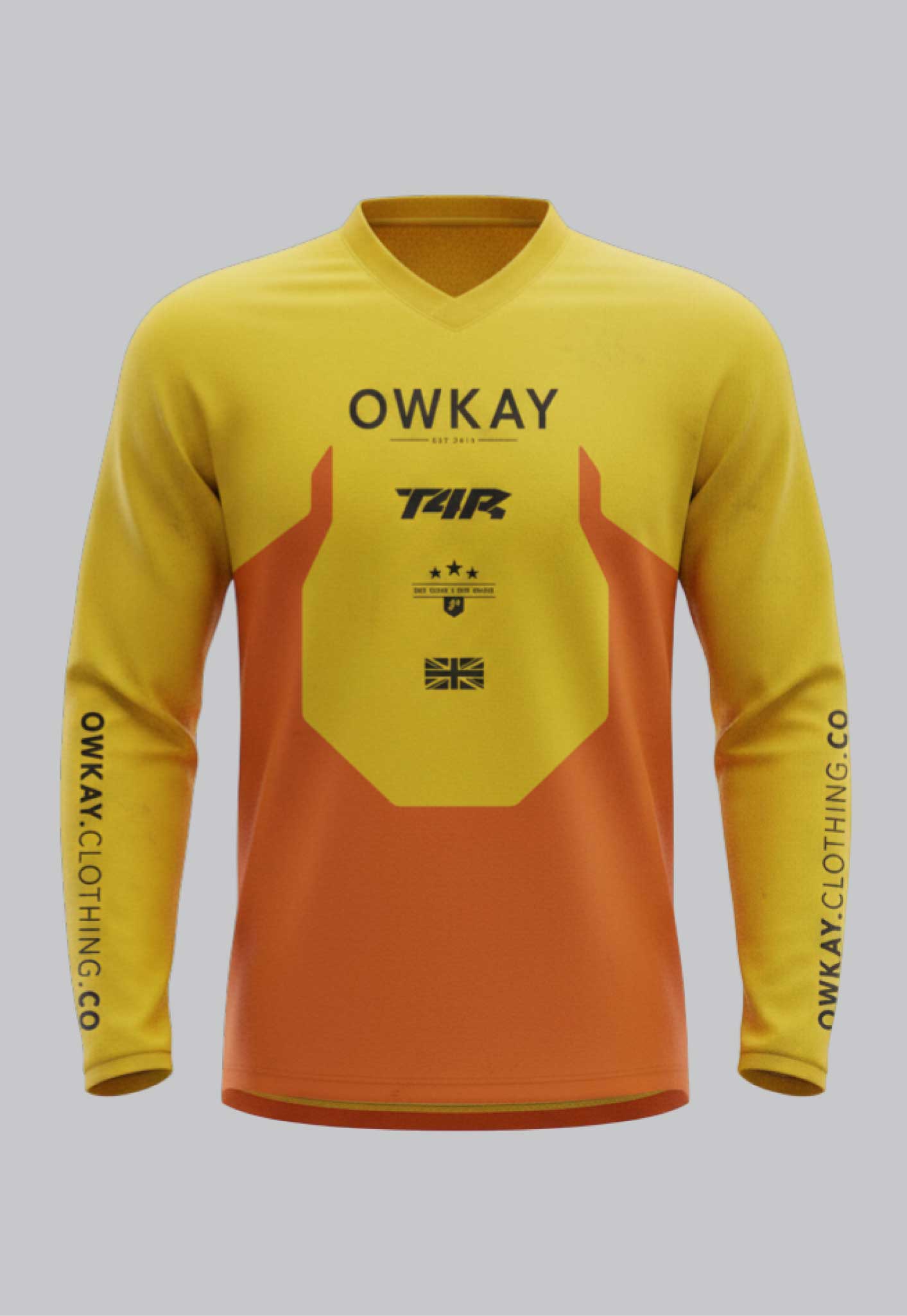 MOTO JERSEY - FLO YELLOW & ORANGE (PRE-ORDER)