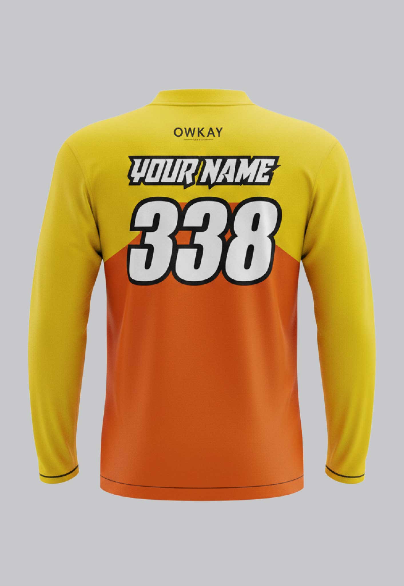 MOTO JERSEY - FLO YELLOW & ORANGE (PRE-ORDER)