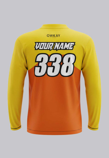 MOTO JERSEY - FLO YELLOW & ORANGE (PRE-ORDER)